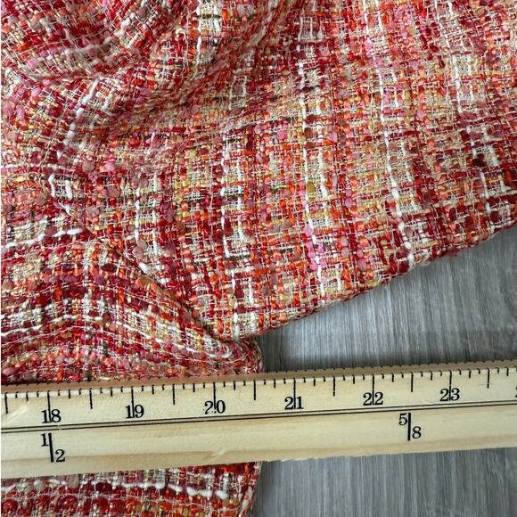 Chico’s Embellished Collar Cuff Tweed Jacket Multicolor Plaid Women’s Size Large - Picture 14 of 16